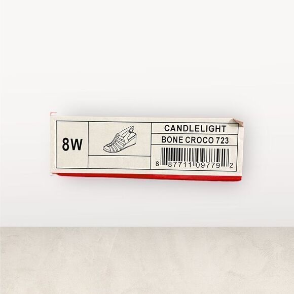 AEROPOSTALE Candlelight Wedge Sandals / SZ: US 8, Bone 3” Wedges.  NWT - Picture 3 of 9